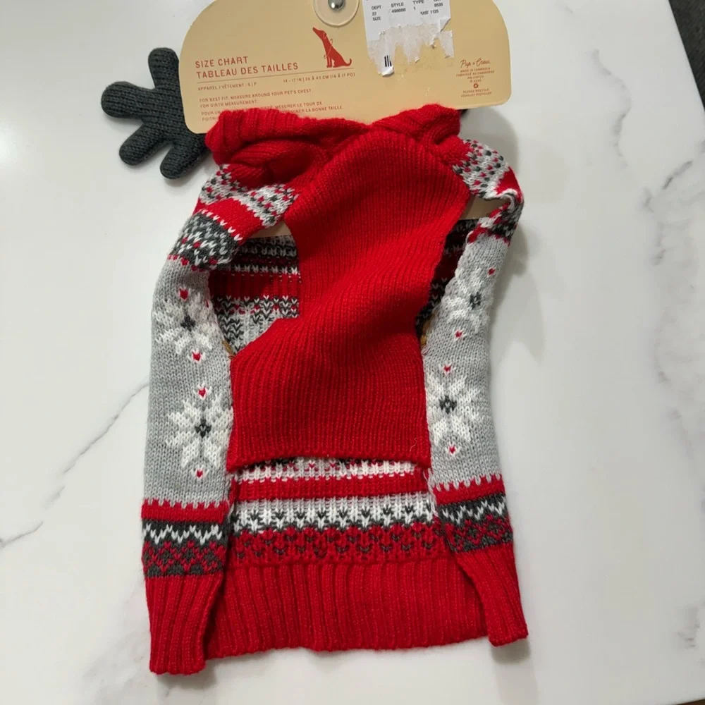 Christmas dog sweater